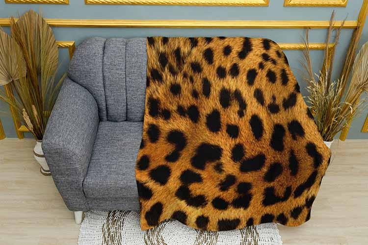 Плед Leopard pattern плюш двухслойный 135х150 см (113513-2) Плед Leopard pattern плюш двухслойный 135х150 см (113513-2)