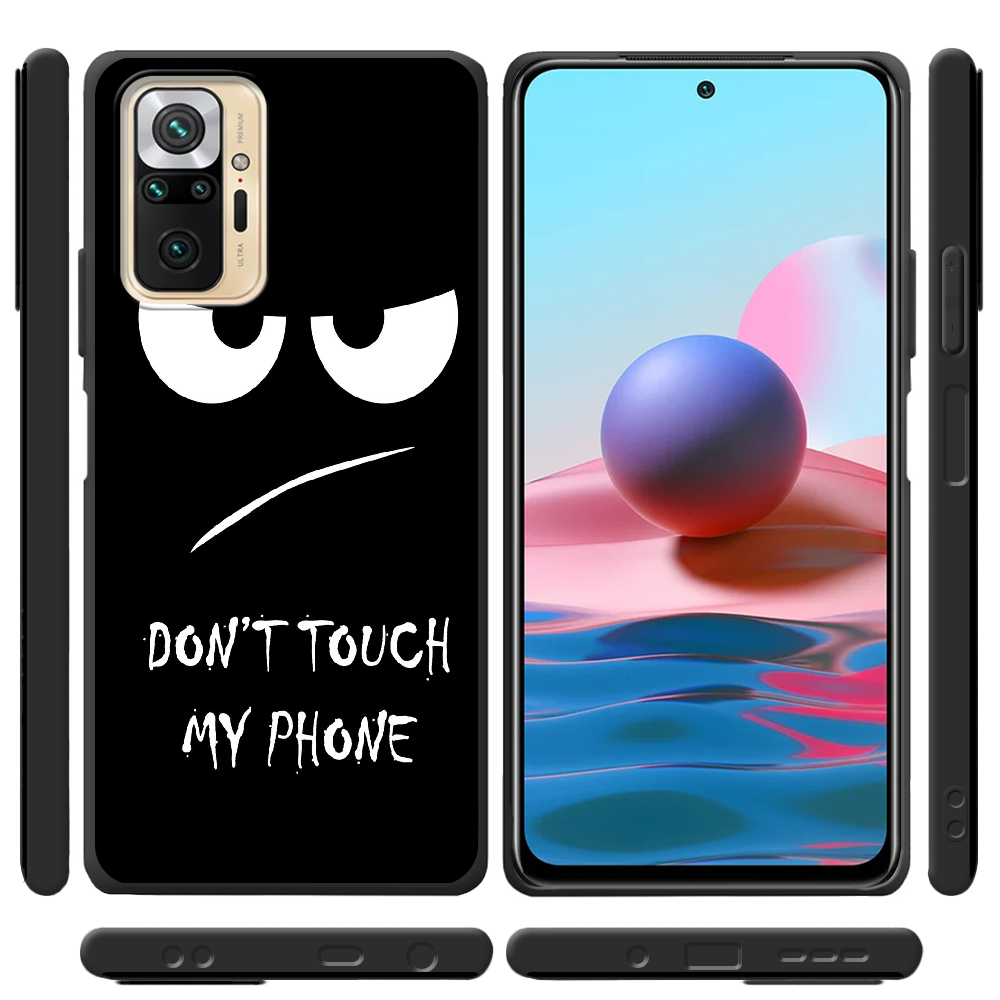 Чохол BoxFace Xiaomi Redmi Note 10 Pro Don't Touch my Phone Чорний силікон (42053-up535-42363) - фото 2