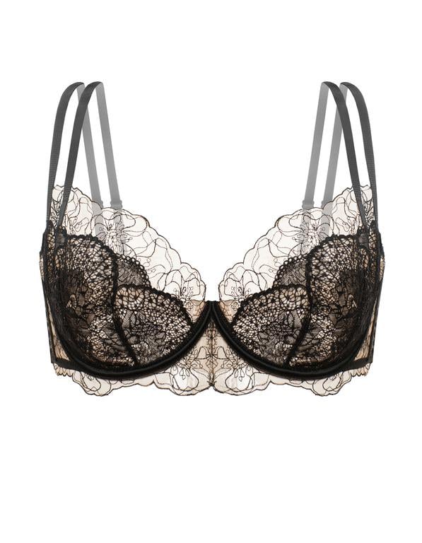 Бюстгальтер женский Gracija-Rim 70E Черный/Кофе с молоком (10472) Бюстгальтер женский Gracija-Rim 70E Черный/Кофе с молоком (10472)