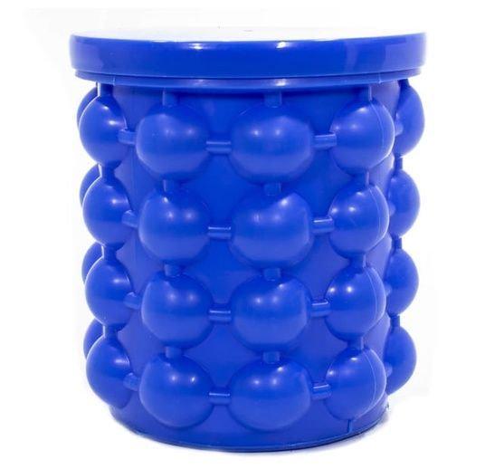 Ведро для льда силиконовое 13x12 см Синий