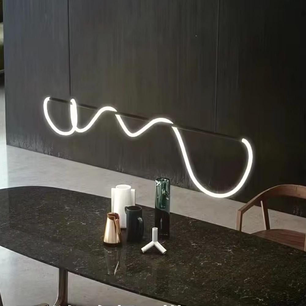 Люстра удлиненная с гибкой Led лентой 170 см Черный (y 410-1500 bk) - фото 7 Люстра удлиненная с гибкой Led лентой 170 см Черный (y 410-1500 bk) - фото 7