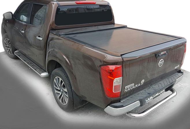 Задняя защита AK005 CAN для Nissan Navara/NP300 2016- гг. нержавеющая сталь Хром