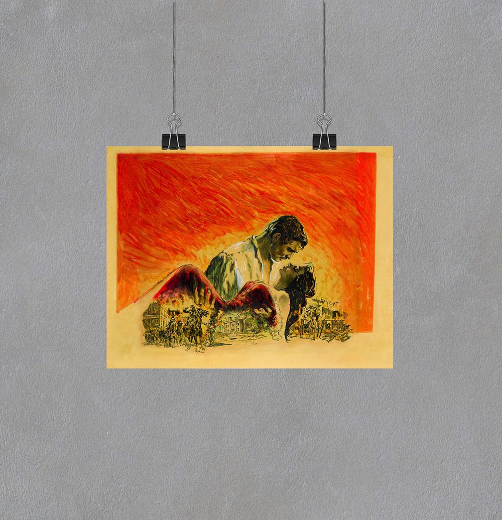 Постер Унесённые ветром 1939 г. художник Говард Терпнинг формат А-2 (Afisha2057007_Poster)