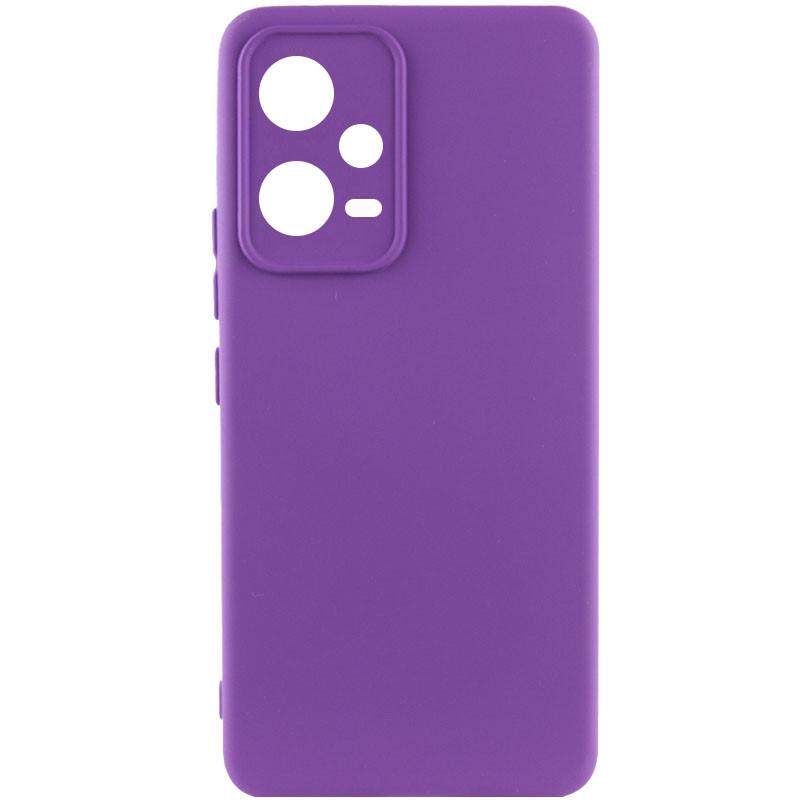 Противоударный чехол Silicone Cover Lakshmi Full Camera (AA) для Xiaomi Poco X5 5G / Note 12 5G фиолетовый