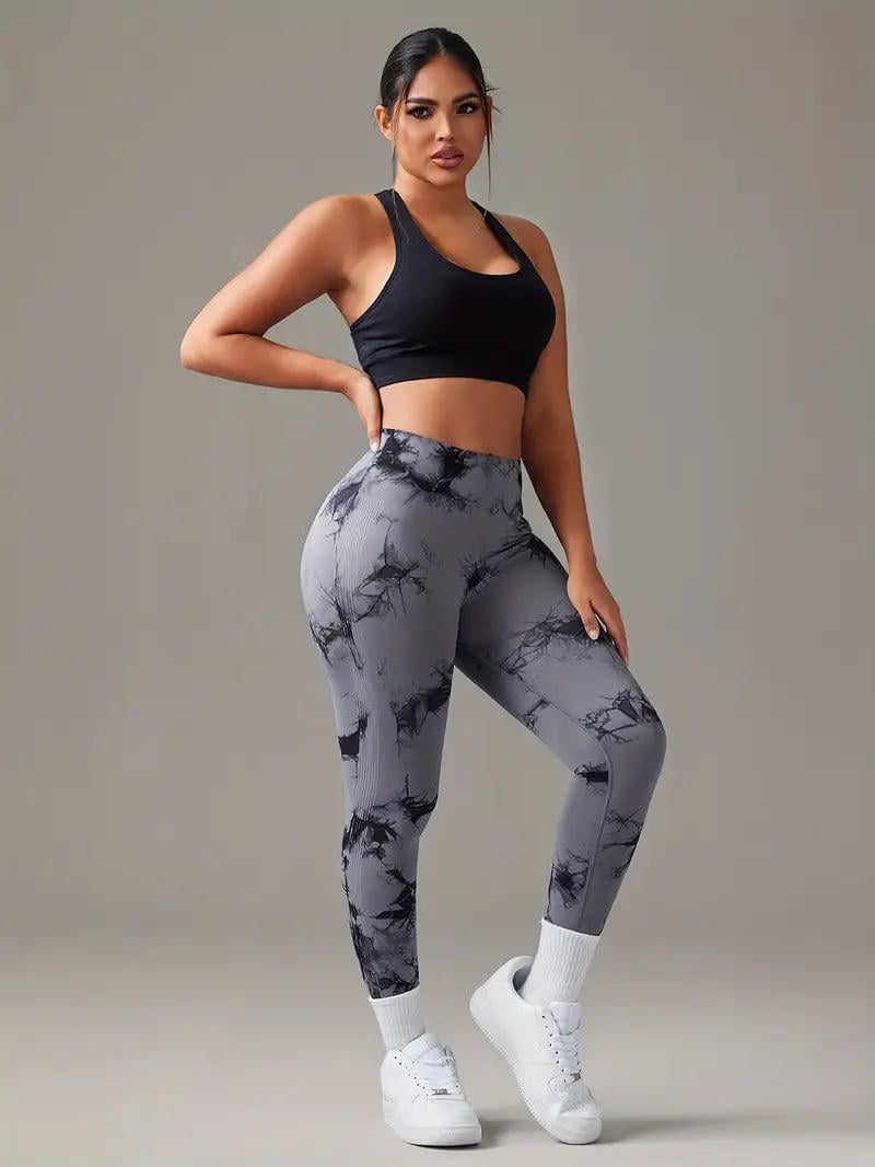 Лосины женские Marble большого размера пуш ап мраморные батал Plus Size XXL Серый (70150/XXL) - фото 7 Лосины женские Marble большого размера пуш ап мраморные батал Plus Size XXL Серый (70150/XXL) - фото 7