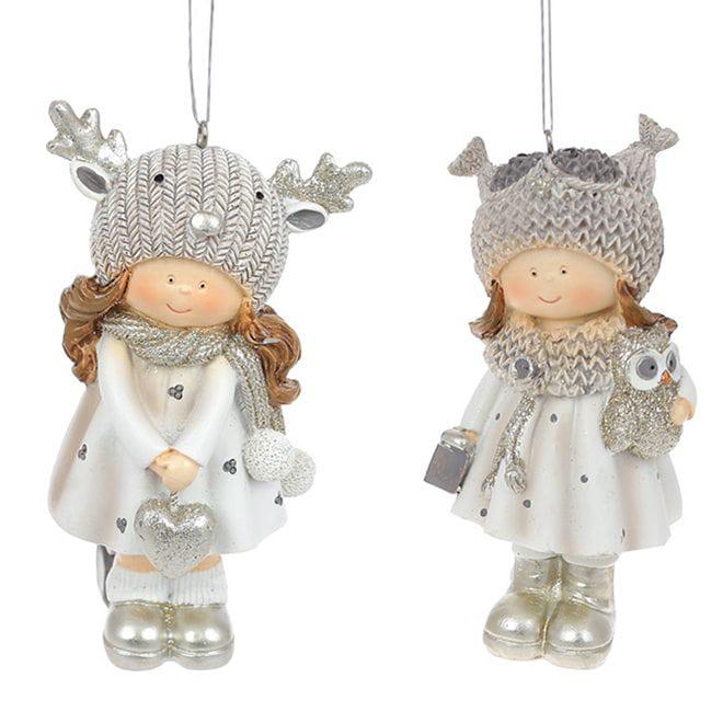 Набор новогодних украшений Flora Милые детки 12 см 4 шт. (12757) Набор новогодних украшений Flora Милые детки 12 см 4 шт. (12757)