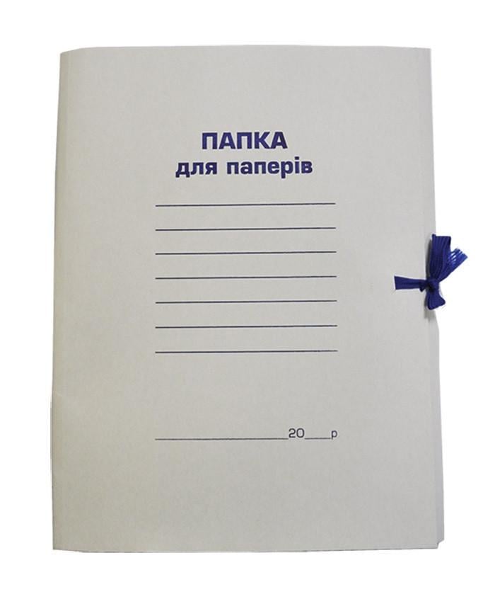 Папка на завязках картон клееный клапан Buromax BM.3356 0,35 мм А4 (4823078910370)
