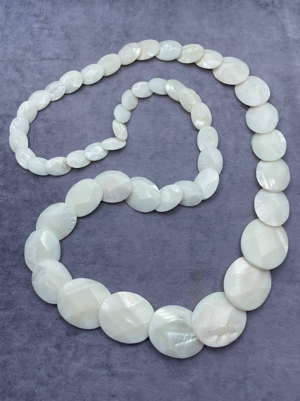 Бусы перламутр 80 см Белый (1326) Бусы перламутр 80 см Белый (1326)