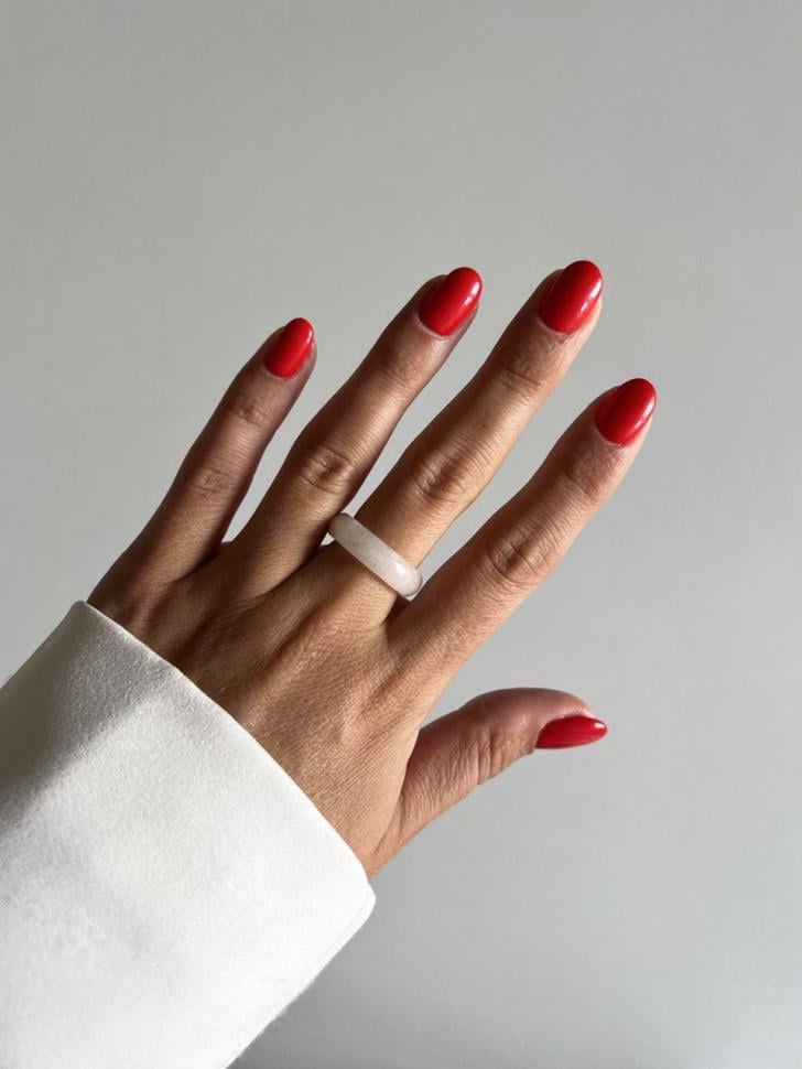 Кільце з агату р. 17 мм Білий (5217-17) - фото 2 Кільце з агату р. 17 мм Білий (5217-17) - фото 2