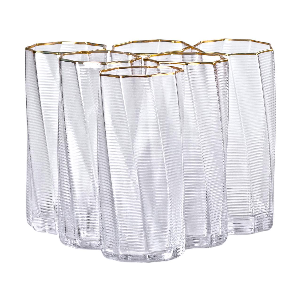 Набір склянок HP-16-18 6 шт. 450 мл Золотий (A-032898) - фото 1 Набір склянок HP-16-18 6 шт. 450 мл Золотий (A-032898) - фото 1