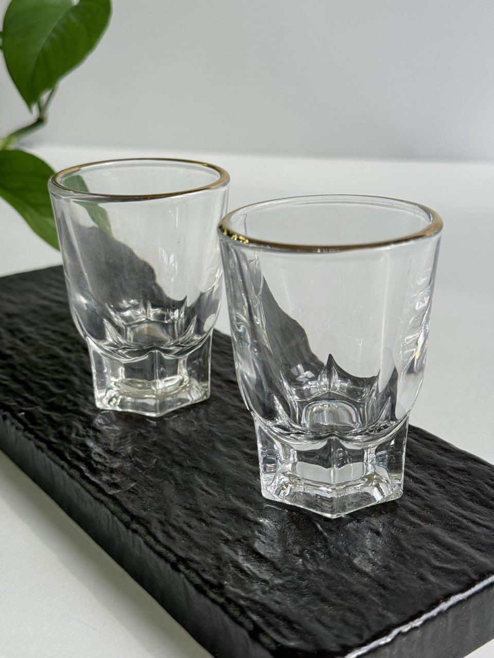 Набор рюмок Тюльпан 70 мл 6 шт. Прозрачный (102-827) - фото 3 Набор рюмок Тюльпан 70 мл 6 шт. Прозрачный (102-827) - фото 3