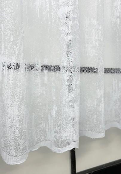 Тюль жаккард Мрамор с принтом 1,2 м Белый (1859т) - фото 2