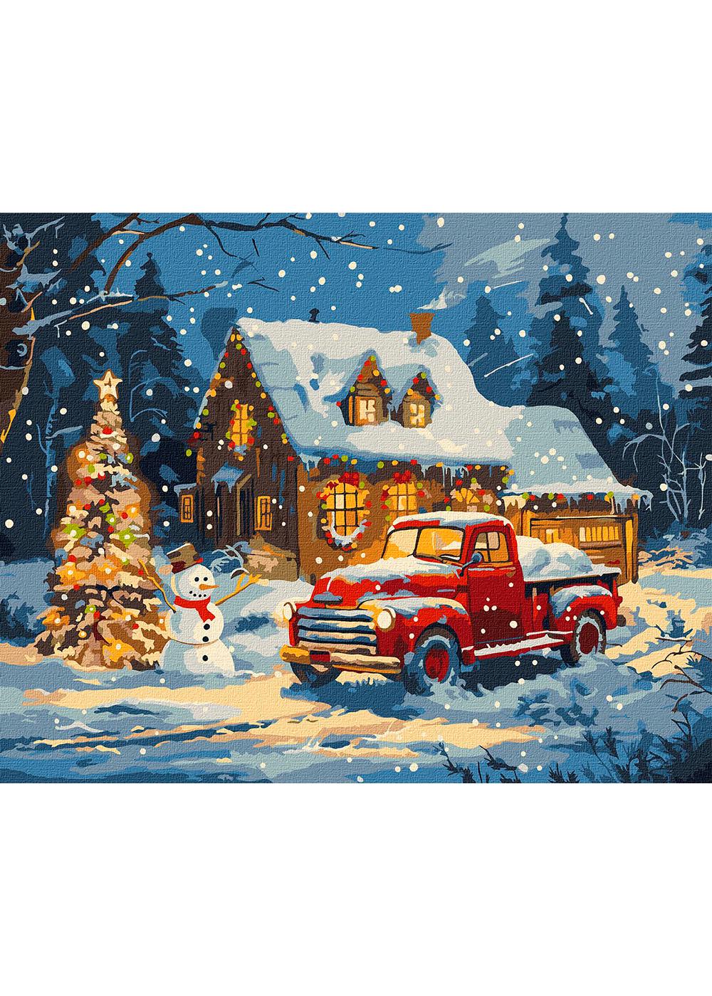 Картина по номерам ИДЕЙКА Новогодние чудеса 40х50 см (KHO6359)