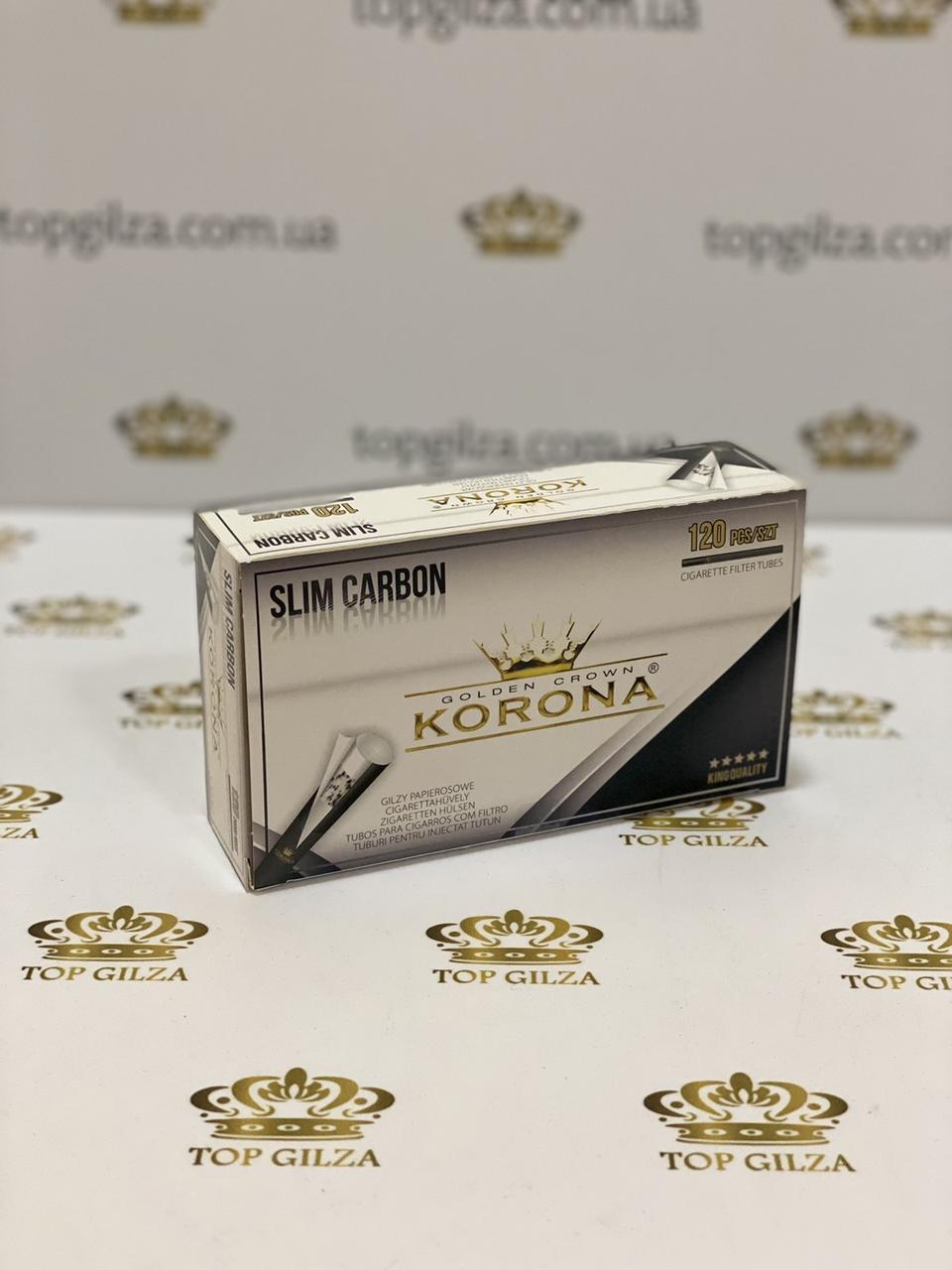 Ящик гильз для набивки сигарет Korona Slim Carbon 100 блоков по 120 шт. - фото 2 Ящик гильз для набивки сигарет Korona Slim Carbon 100 блоков по 120 шт. - фото 2