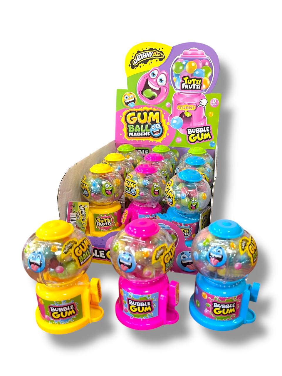 Жувальна гумка Johnny Bee Gum Ball Machine Автомат 12 шт. (00000006447)