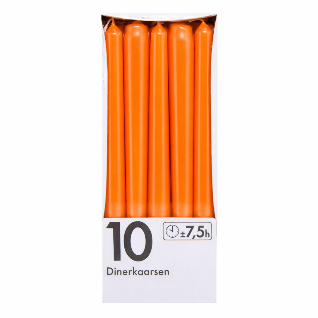 Свічка конусна Bolsius 245/24 10 шт. Orange Свічка конусна Bolsius 245/24 10 шт. Orange