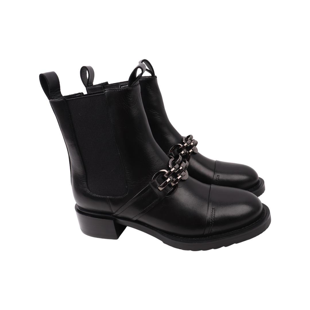 Черевики жіночі Wit Mooni зі шкіри р. 39 Чорний (42-22ZHC)