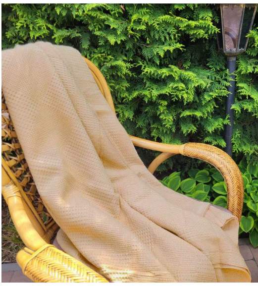 Покрывало Пике Вафелька 160x220 см Горчичный (11175) - фото 1 Покрывало Пике Вафелька 160x220 см Горчичный (11175) - фото 1