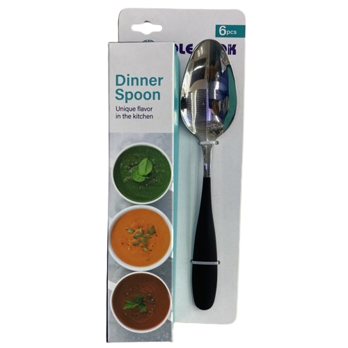 Набор столовых ложек Stenson SS R89770 6 шт. Mat Black