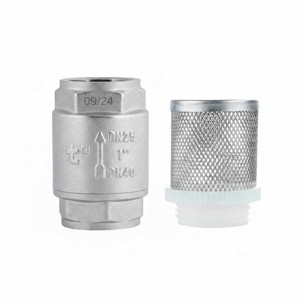 Обратный клапан для воды Thermo Alliance Forte 1"ВВ с фильтром сеткой TAF240W255 (2917656902)