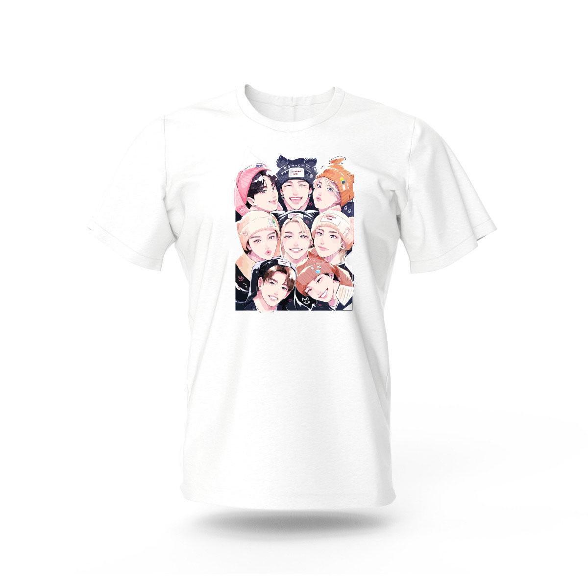 Футболка Stray Kids All Family 152 см Білий (24199)