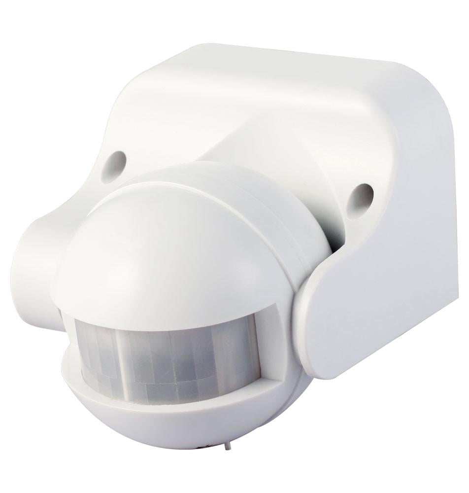Датчик движения инфракрасный E.NEXT e.sensor.pir.09.white 1200 Вт 180° до 12 м IP44 Белый (s061002)