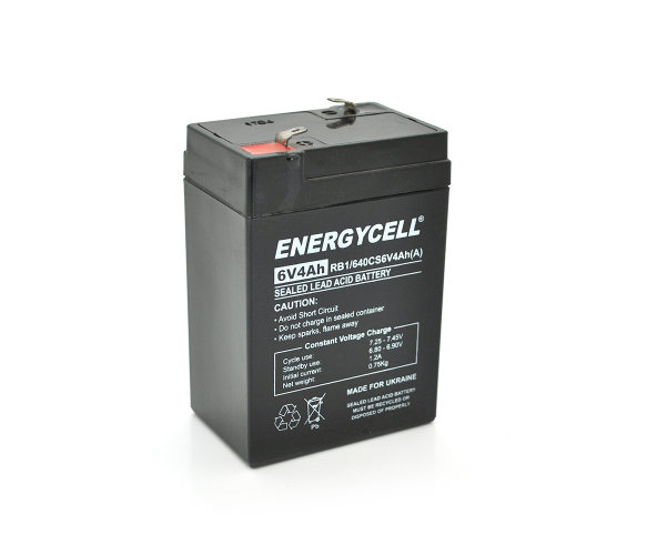 Аккумуляторная батарея Energycell 6 V 4 A/h 101х70х47 мм 0,71 кг
