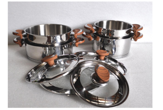 Набір каструль із сотейником OMS із нержавіючої сталі 8 предметів (1076-8) - фото 5 Набір каструль із сотейником OMS із нержавіючої сталі 8 предметів (1076-8) - фото 5