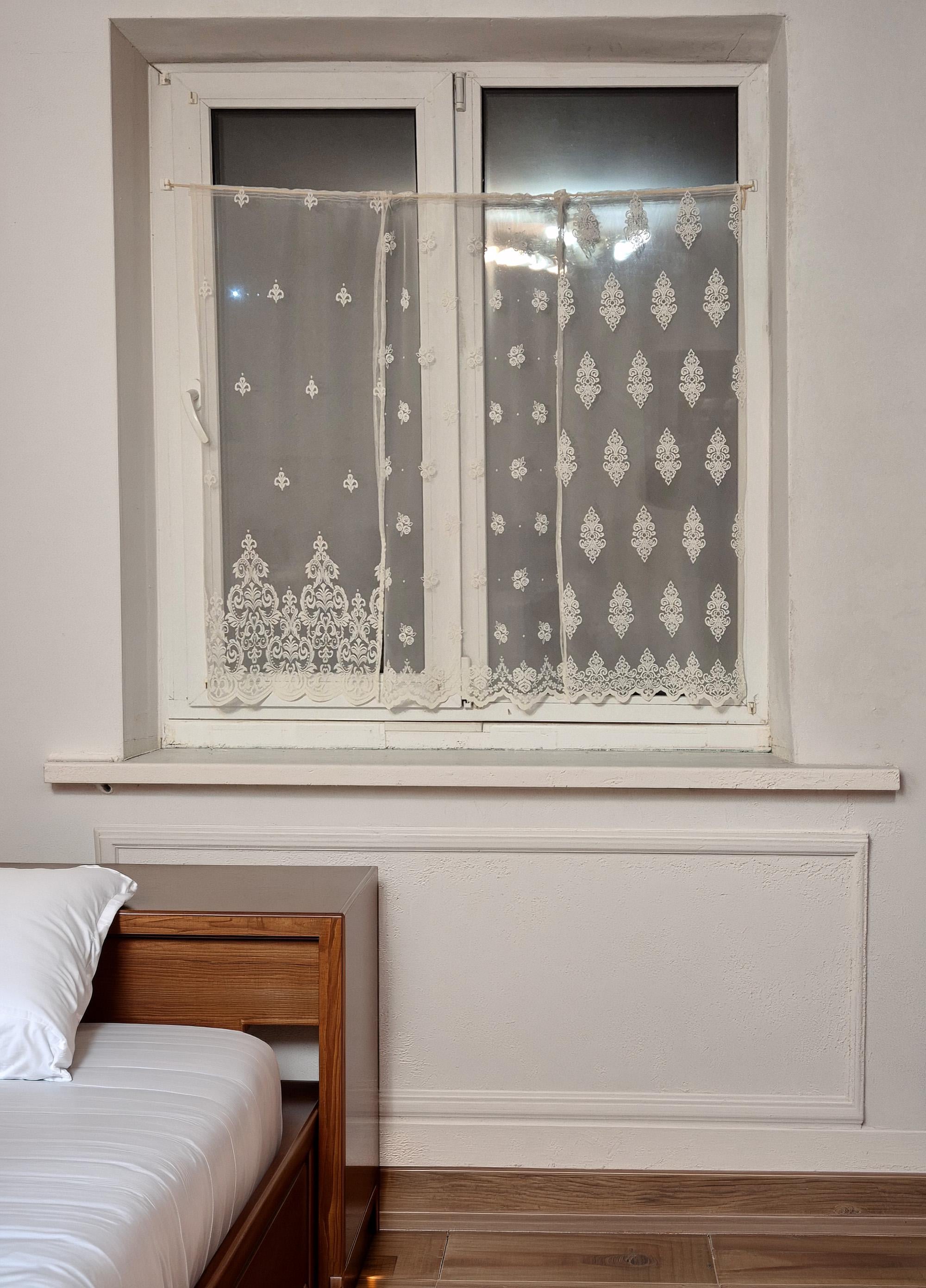 Комплект фіранок на стулку вікна Firanka Combi 3 шт. 120x112 см Кремовий (10_5ф)