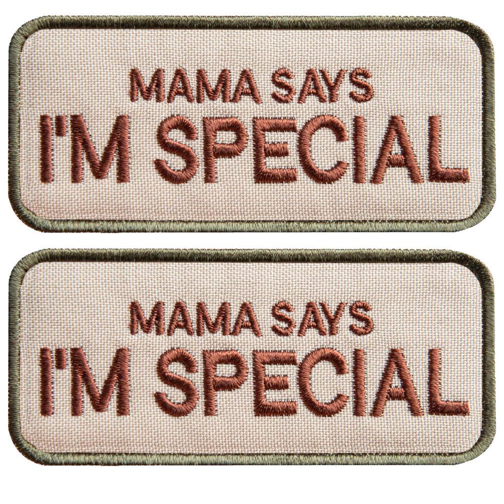 Набор шевронов на липучке 'Mama says I am special' 4х9 см 2 шт. (25842)