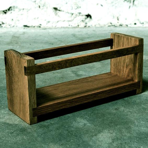 Полиця для ванної настільна з дерева Джарлінг 27 Мускат (ВНО-270207)