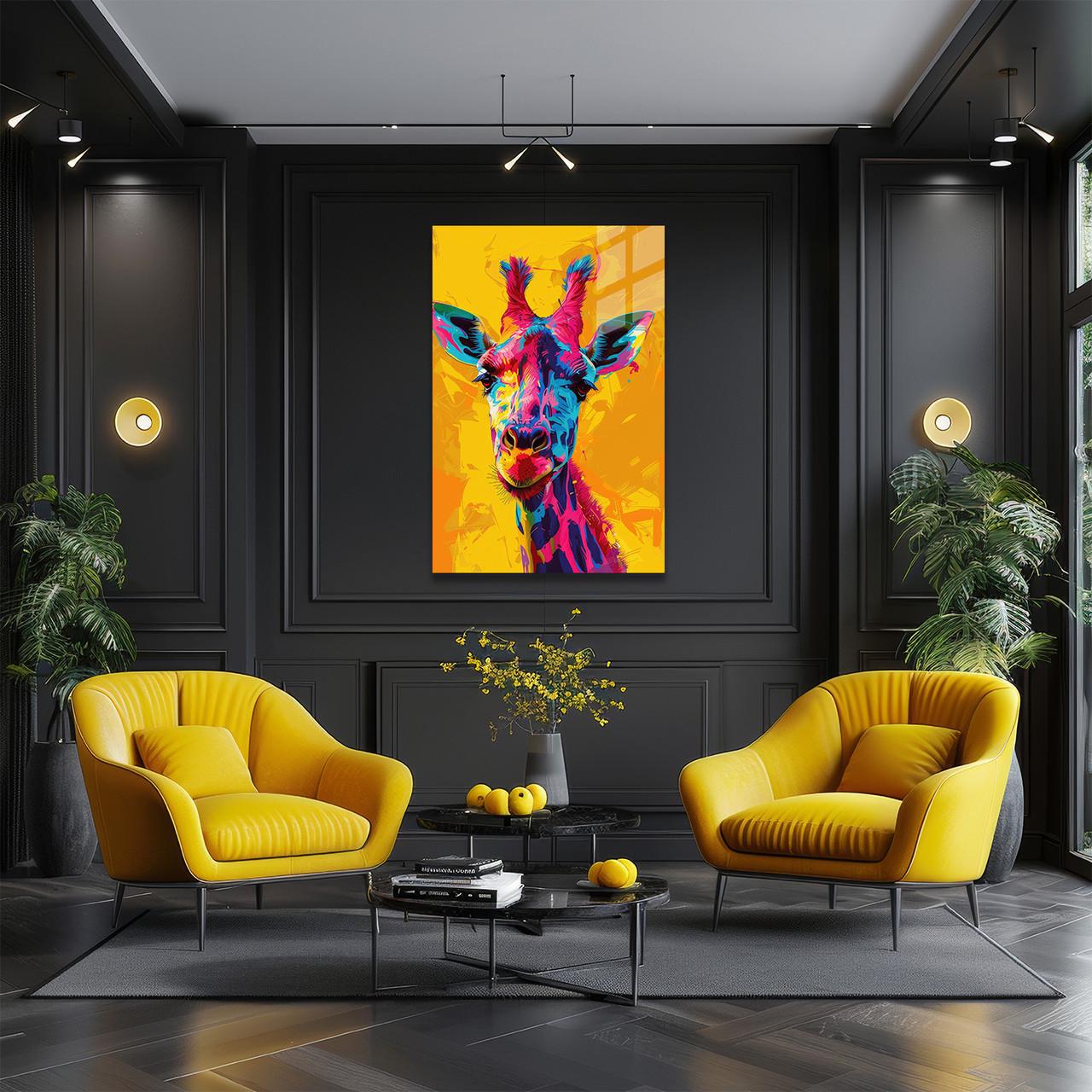 Картина на стекле NovellaPrint Поп-арт Жираф 60х90 см (446.3) - фото 2