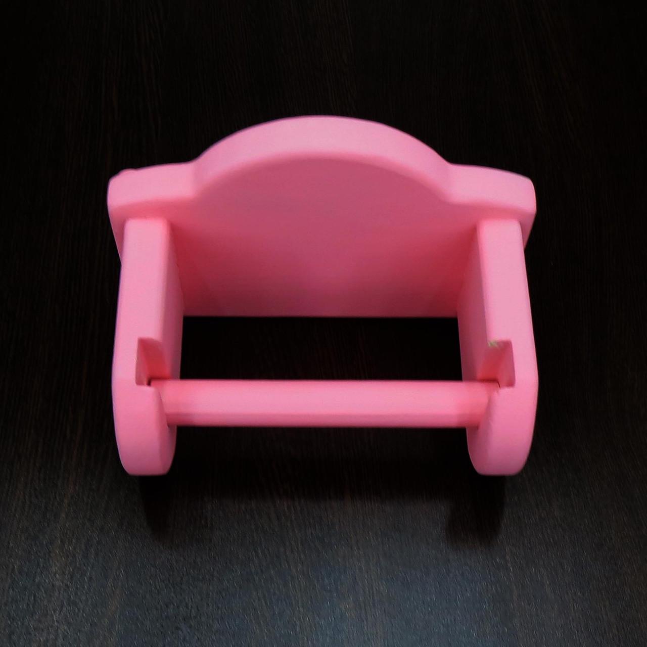 Держатель для туалетной бумаги из дерева Вольфрам Барби (ДТБ-000950) - фото 4