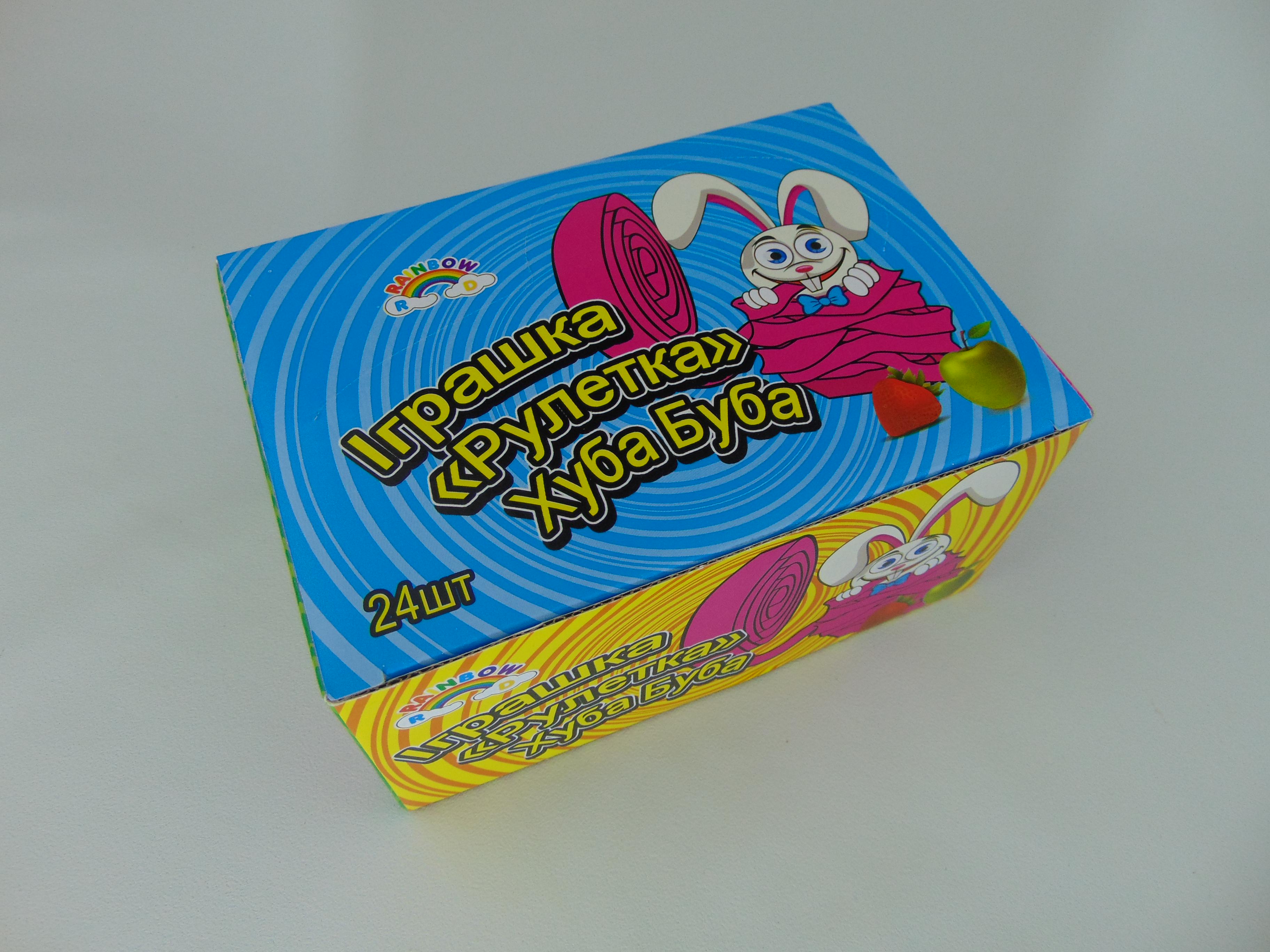 Жевательная резинка Рулетка Хуба-Буба с фруктовым вкусом 24 шт. (1249131419)