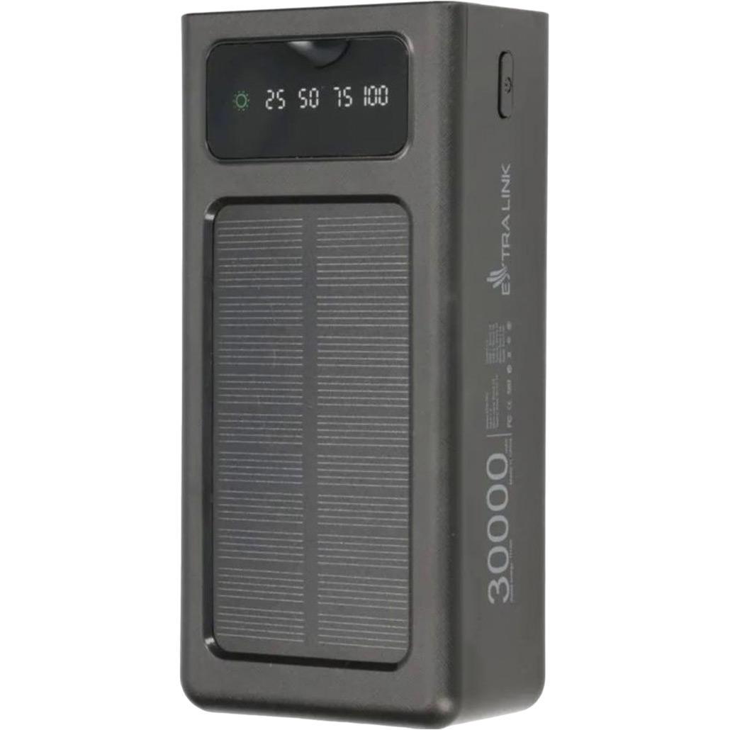 Внешний аккумулятор Extralink Preto Solar 30000 mAh 10W (EPB-093) Black