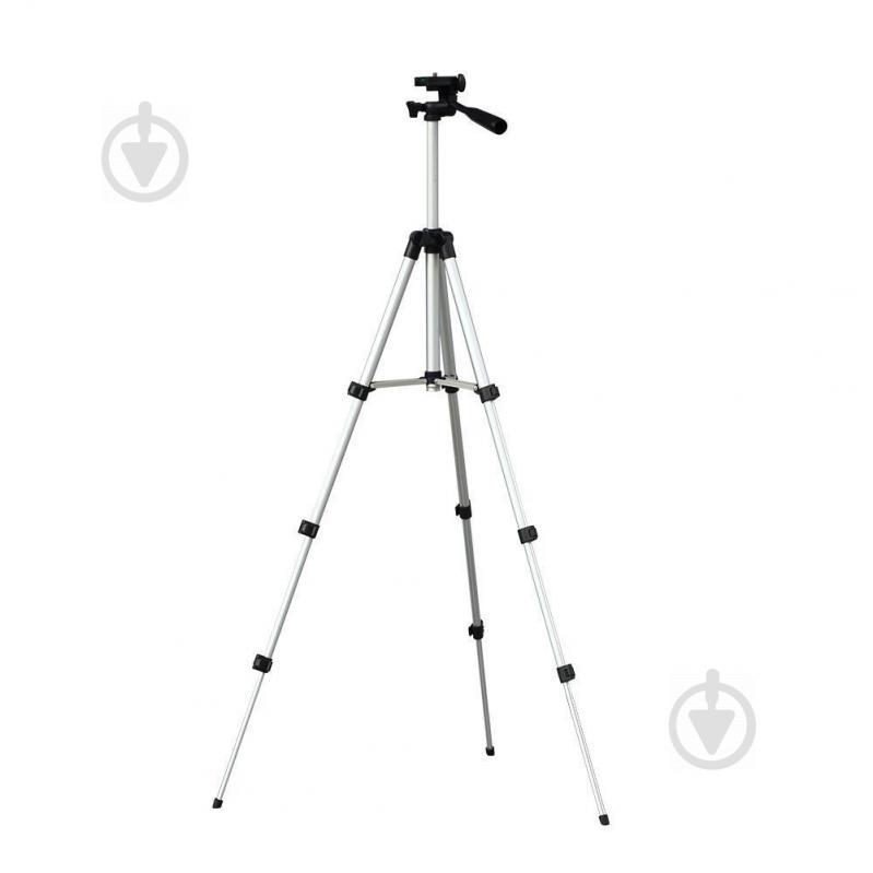 Високий штатив для фотоапарата OOOPS Tripod 3110, тринога тримач для телефону (1007447-Silver-1)