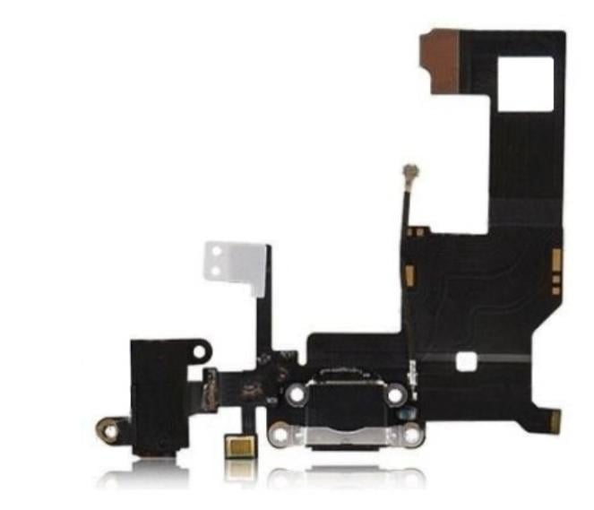 Шлейф Flat Cable основной зарядки для Iphone 5 черный (000018981)