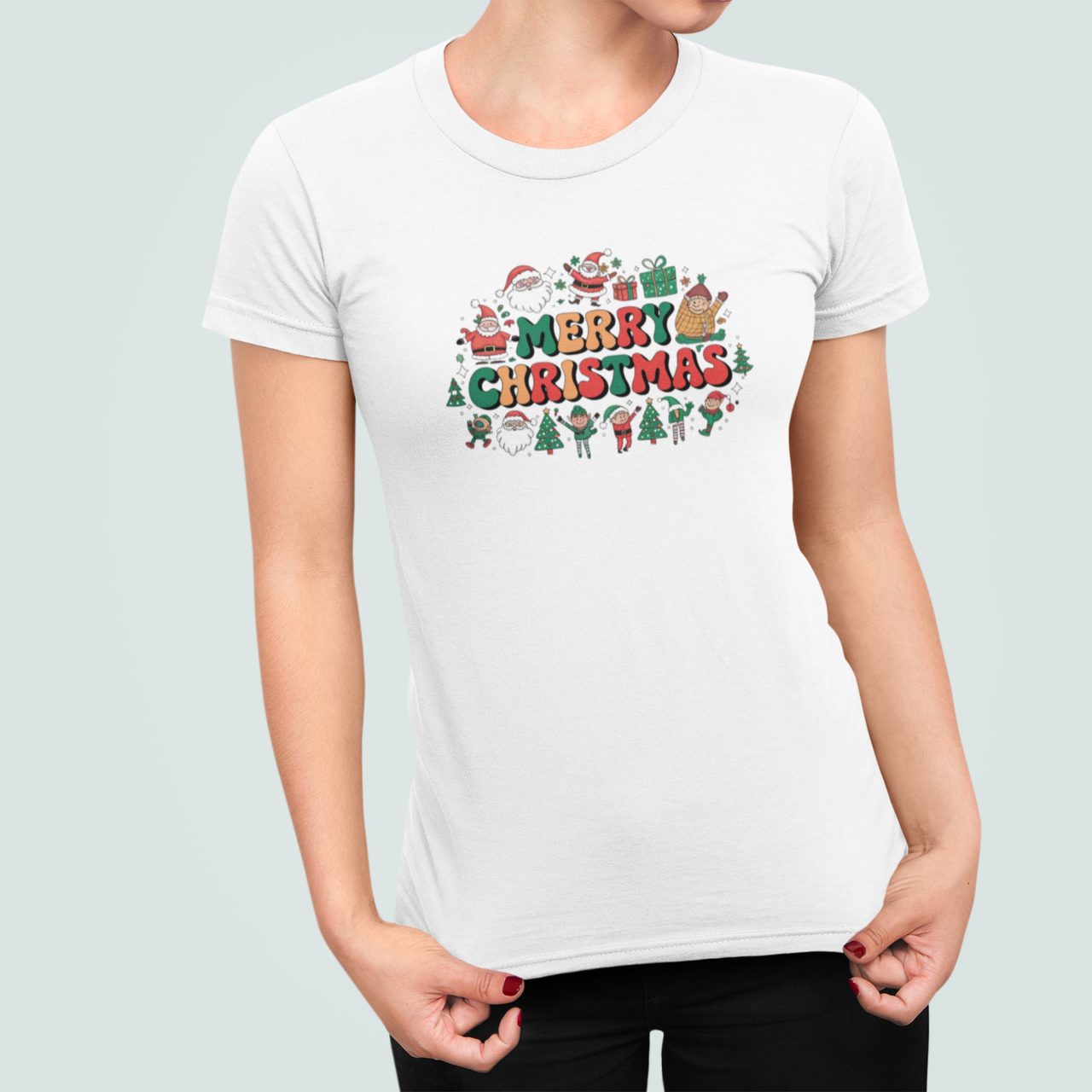 Футболка жіноча новорічна Stedman з принтом "Merry Christmas" Веселий хоровод S Білий (НГ179.1-6) Футболка жіноча новорічна Stedman з принтом "Merry Christmas" Веселий хоровод S Білий (НГ179.1-6)