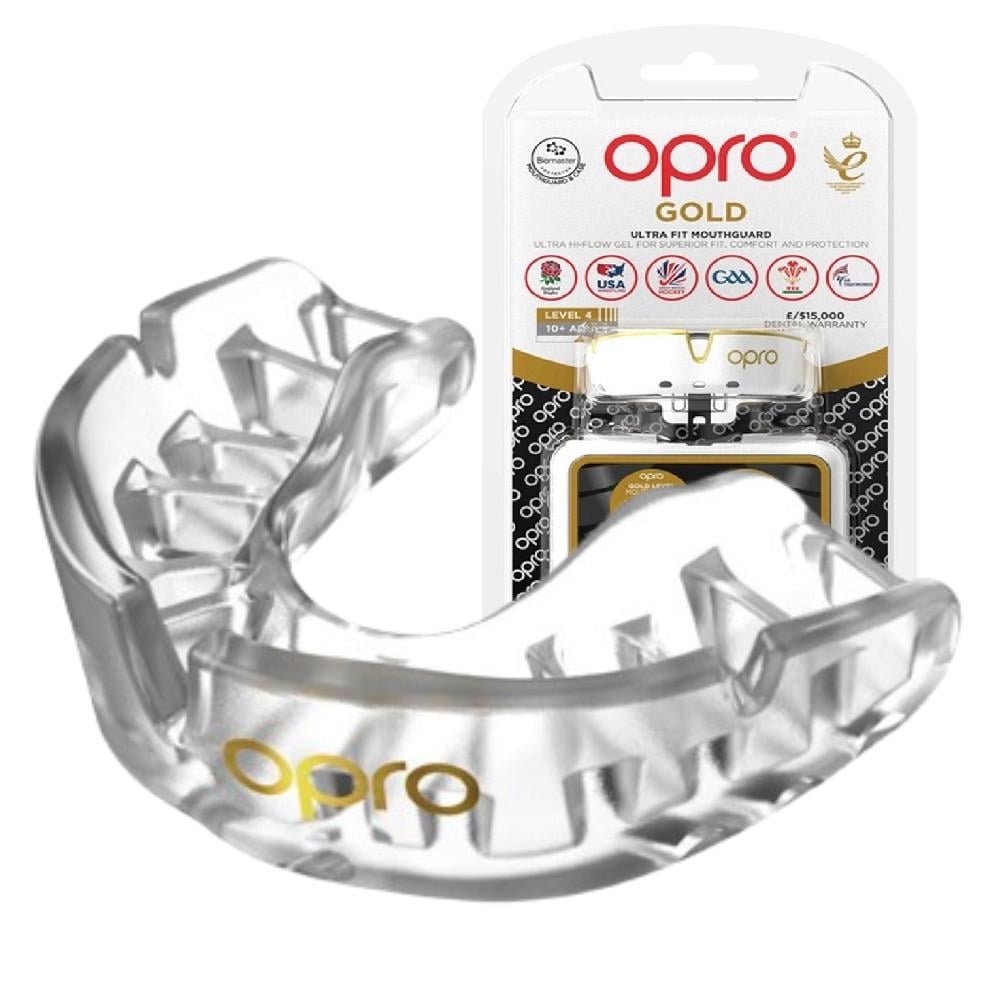 Капа для взрослых Opro Gold с 11 лет Clear (Gold_Clear)