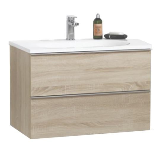 Тумба с умывальником подвесная Devit Universal 090800O 80x52x48 см Коричневый (194110)