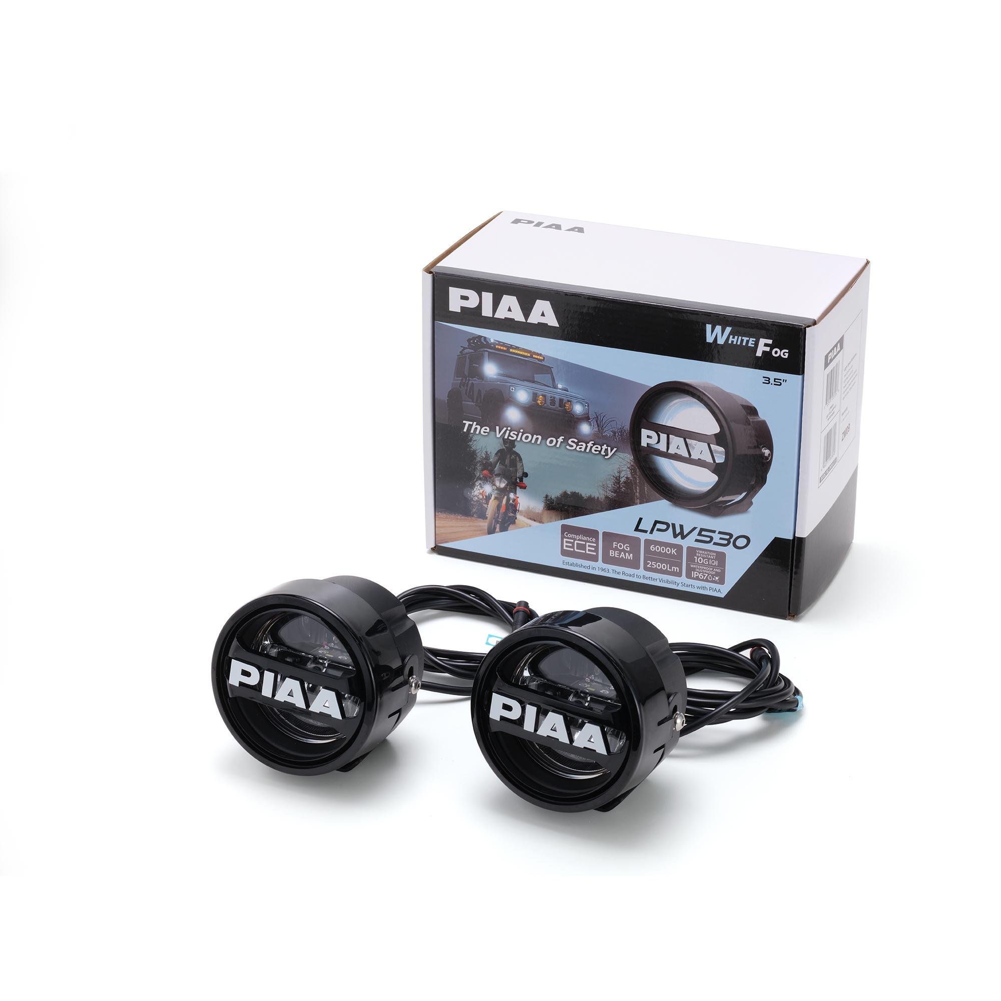 Фары противотуманные PIAA 89 мм LED 3,5" 6000К белый свет 2 шт.