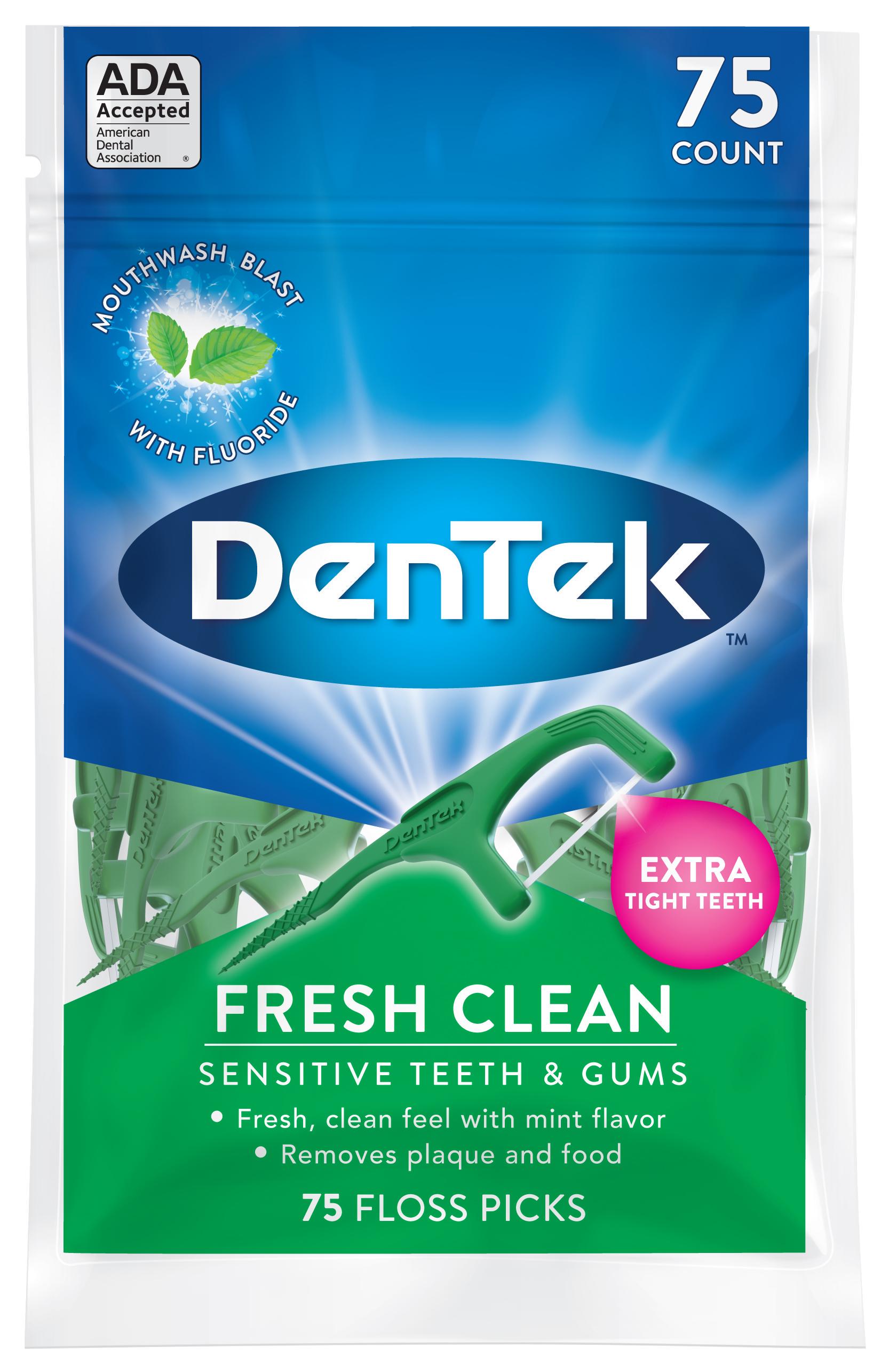 Флосс-зубочистки DenTek Освежающая очистка 75 шт. (974)
