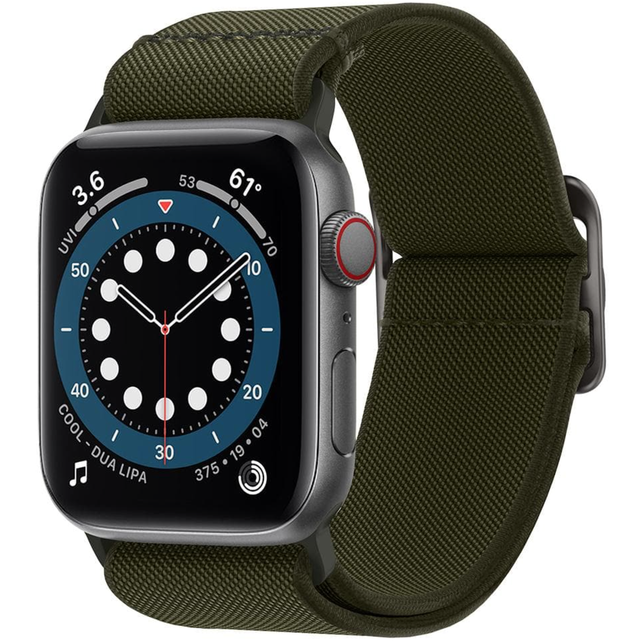 Ремінець Apple Watch Spigen Fit Lite для Watch 49/45/44/42 мм Khaki (AMP02288)