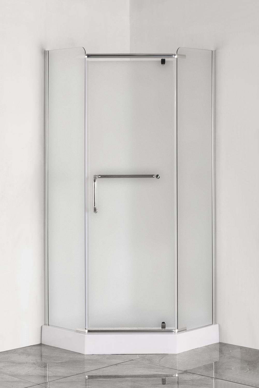 Душова кабіна MIXXUS LINES SCT01-90x90x198-TR п'ятикутна/з підонном/скло 6 мм 90x90 см Хром (OL-MI6913) - фото 7