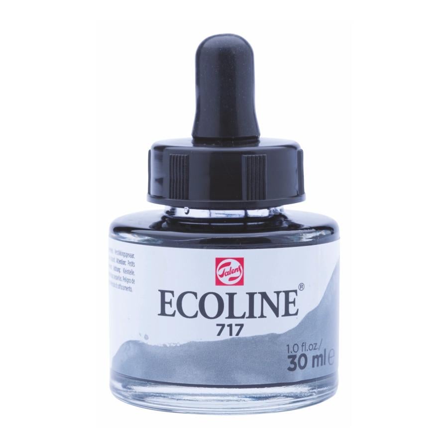 Фарба акварельна рідка Rosa Ecoline 30 мл 3 шт. 717 Сірий холодний (8712079407360 11257171)