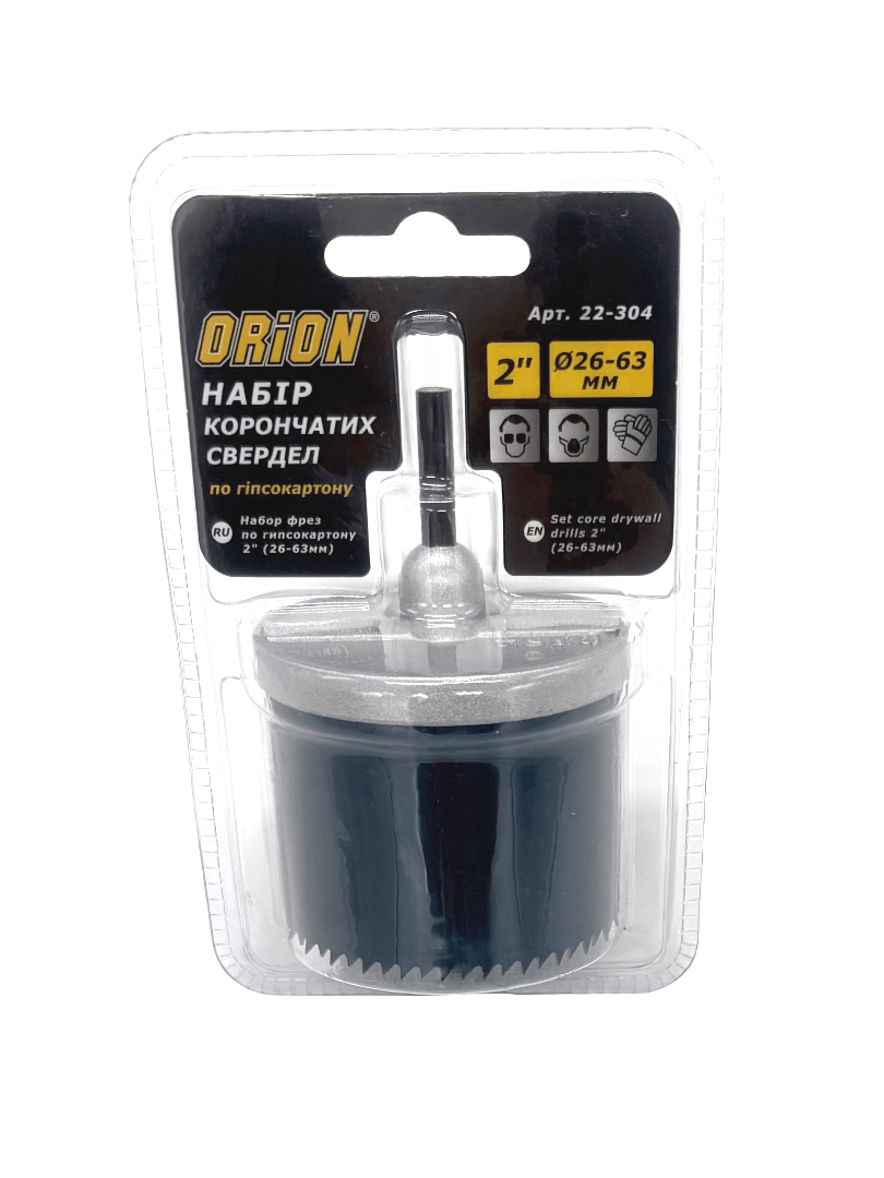 Набор фрез для гипсокартона Orion 2" 26 - 63 мм (22-304) - фото 4 Набор фрез для гипсокартона Orion 2" 26 - 63 мм (22-304) - фото 4