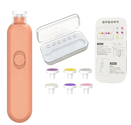 Електрична пилочка-кусачки з підсвічуванням для підпилювання нігтів у дітей