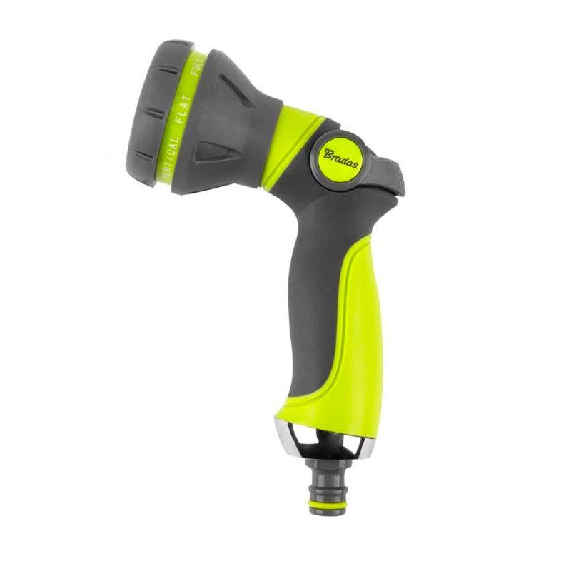 Пістолет-розпилювач Bradas LE-5114 Ergonomic Lime Line 8-функціональний (46940) Пістолет-розпилювач Bradas LE-5114 Ergonomic Lime Line 8-функціональний (46940)