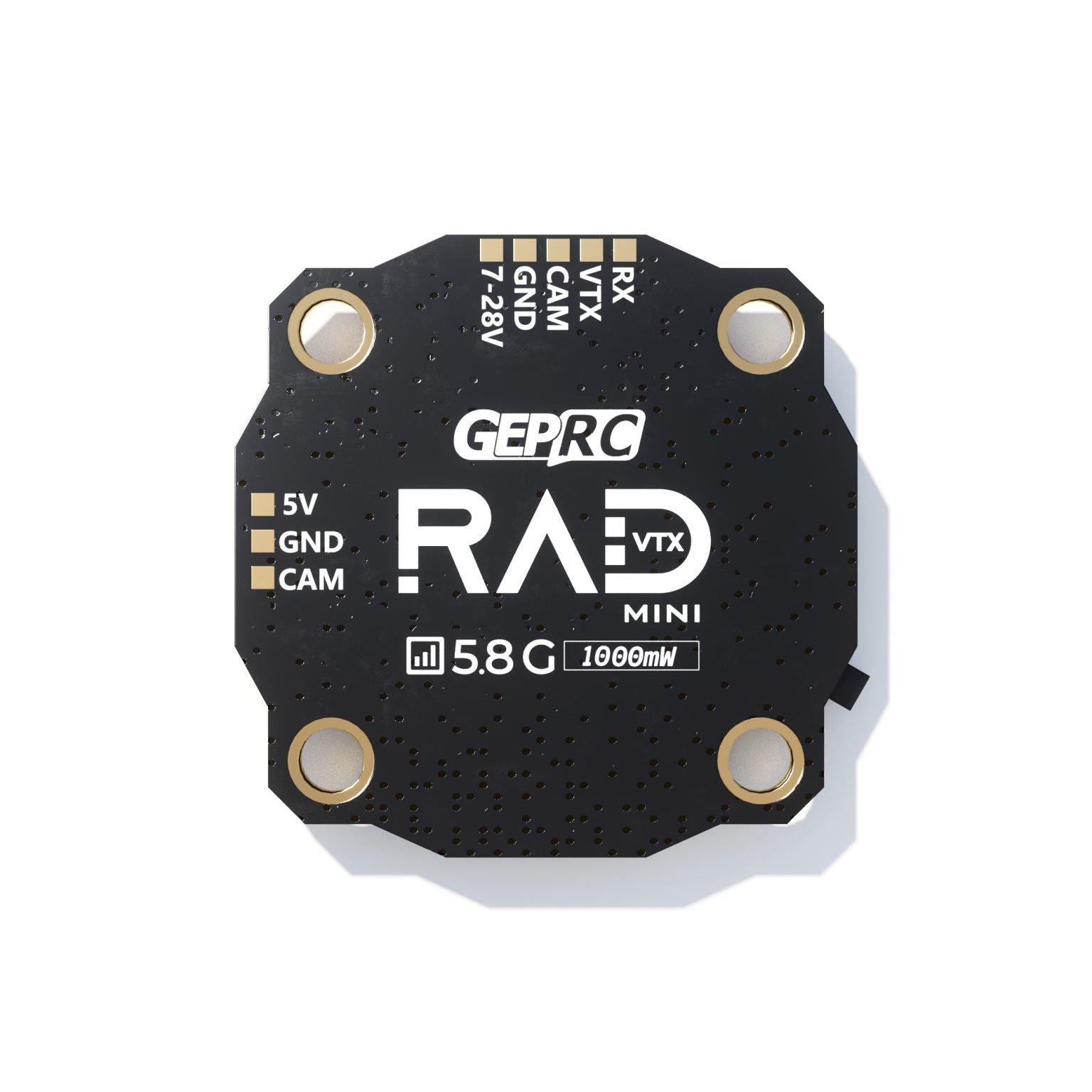 Видеопередатчик GEPRC RAD MINI 5.8G 1W VTX 40-канальный со встроенным микрофоном (387581) - фото 3