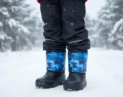 Дитячі зимові дутики для хлопчиків ДДТ-01 р. 33 Синій